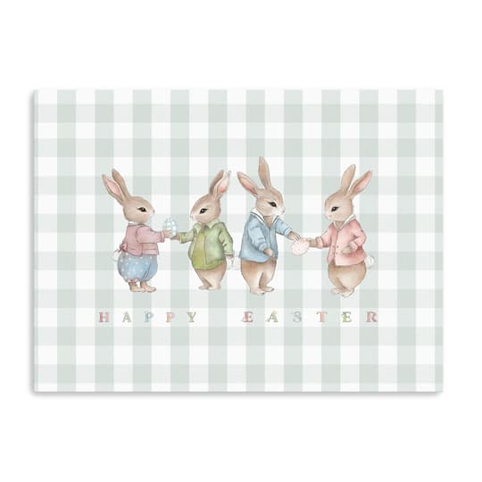 Lumaprints Easter Bunnies Light Canvas Giclée Art